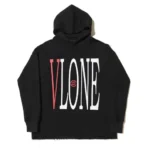 Black and Red Vlone x Clot Dragon Hoodie